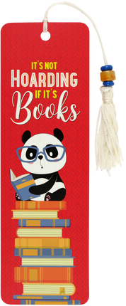 It's Not Hoarding if It's Books Beaded Bookmark