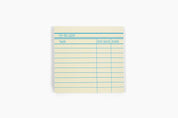 Library Card Post-It ® Sticky Notes - Yellow