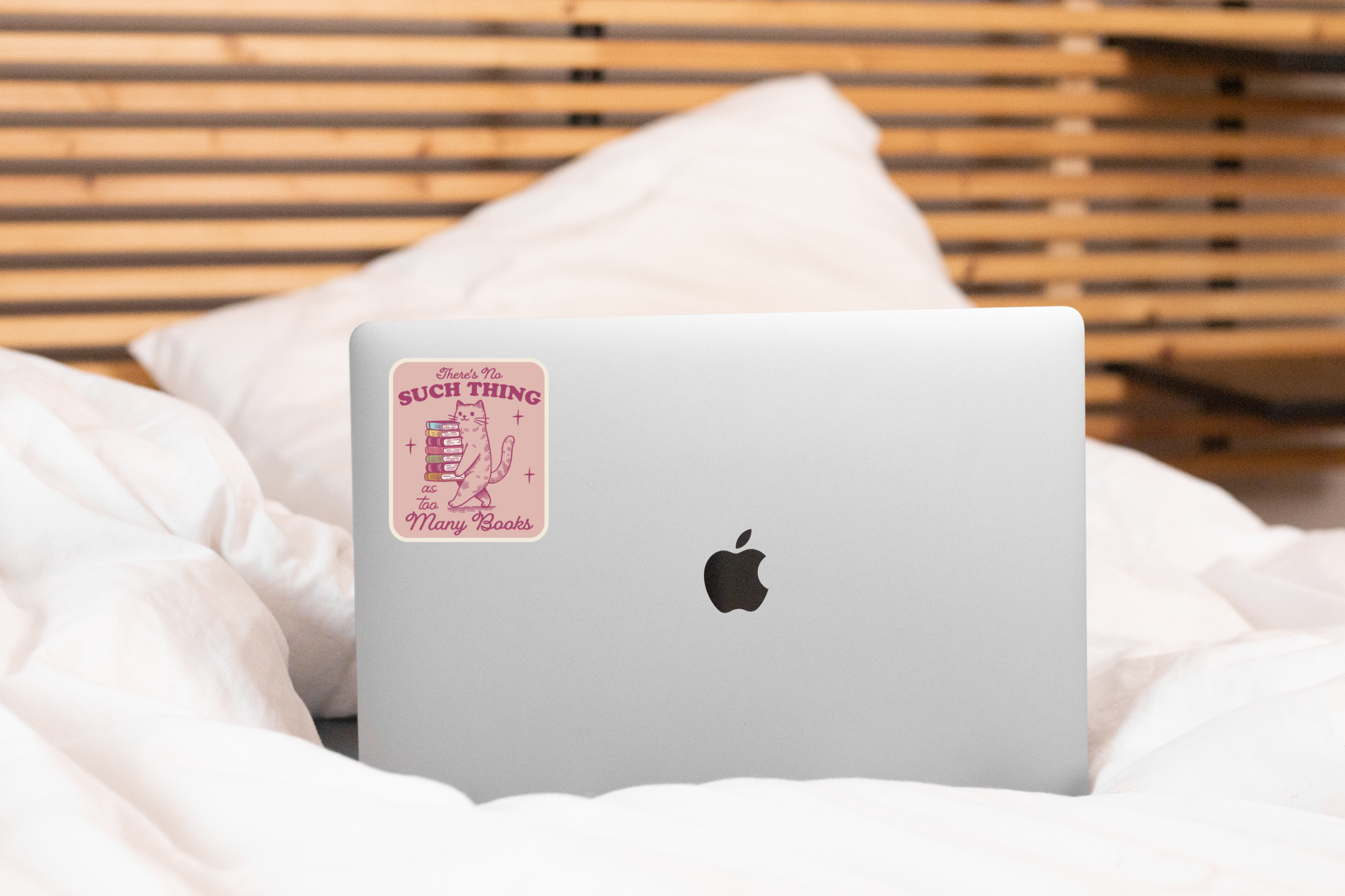 There's No Such Thing As Too Many Books Sticker