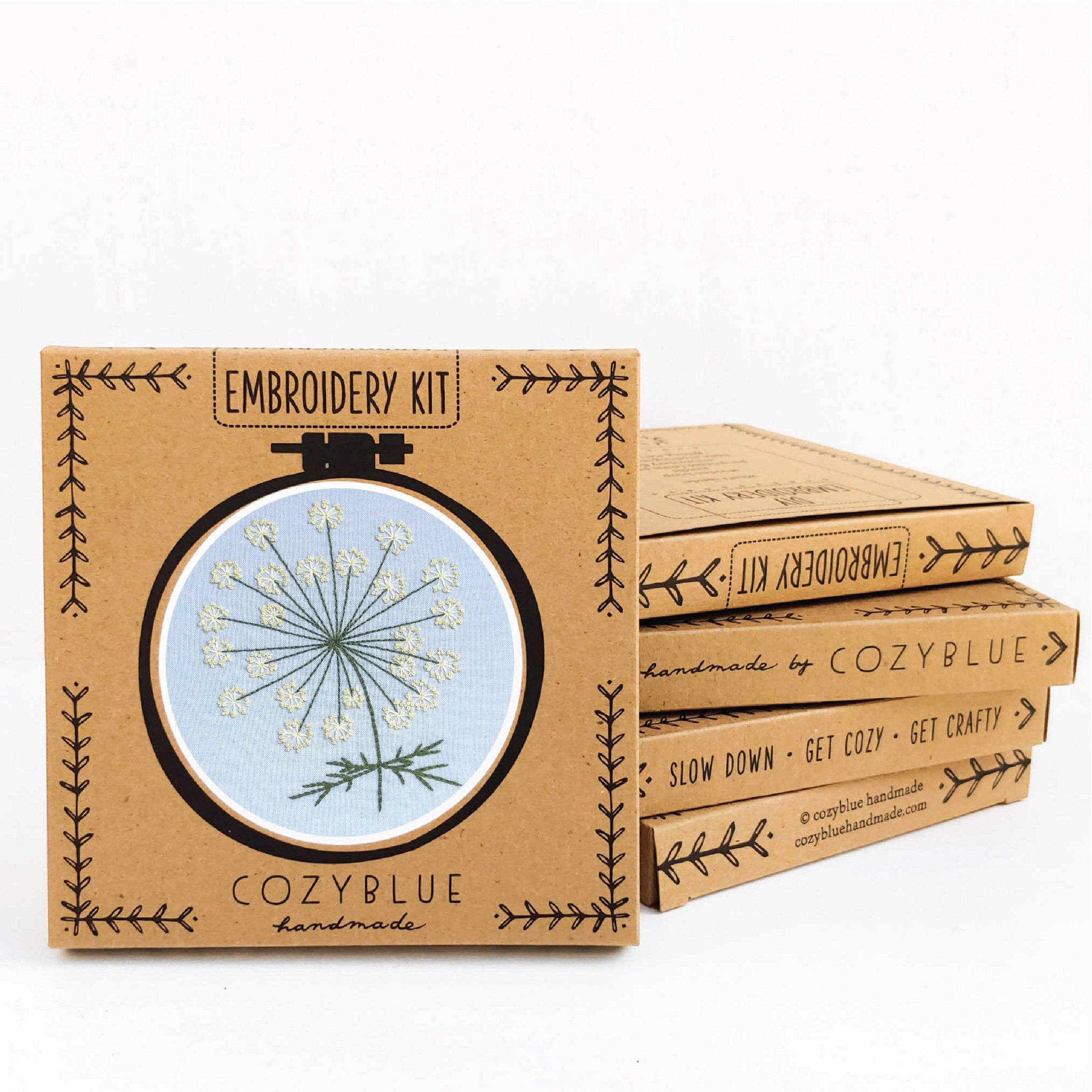 Queen anne's lace embroidery kit