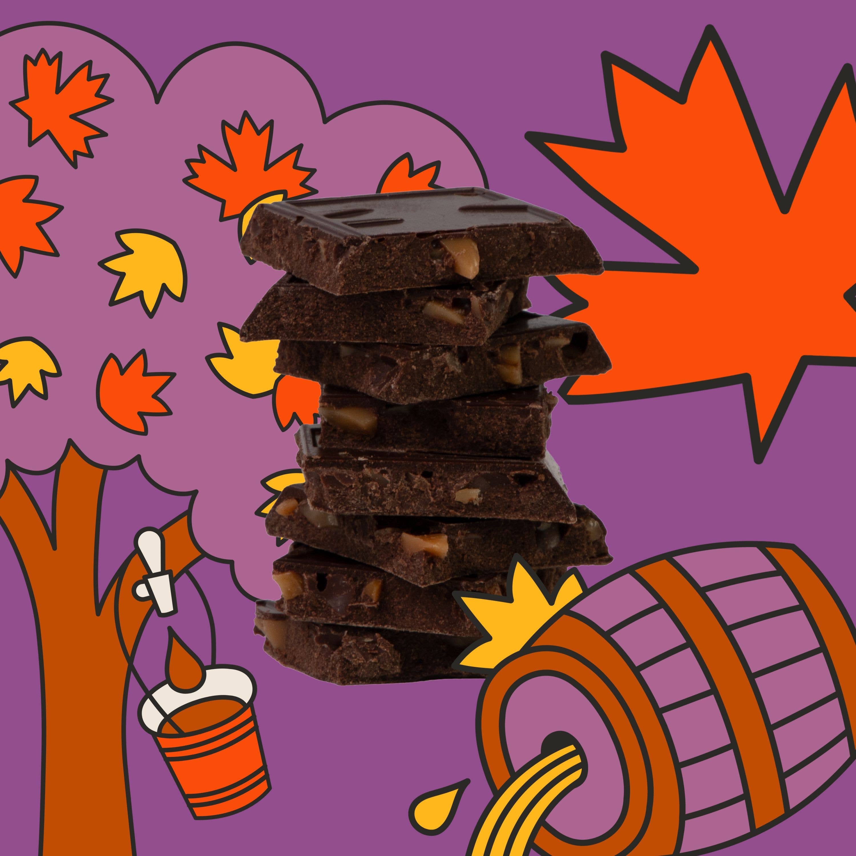 Fall - Maple Bourbon Truffle Bar