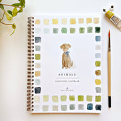 Animals watercolor workbook