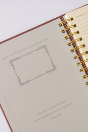 Floral Greek Vase Spiral Notebook