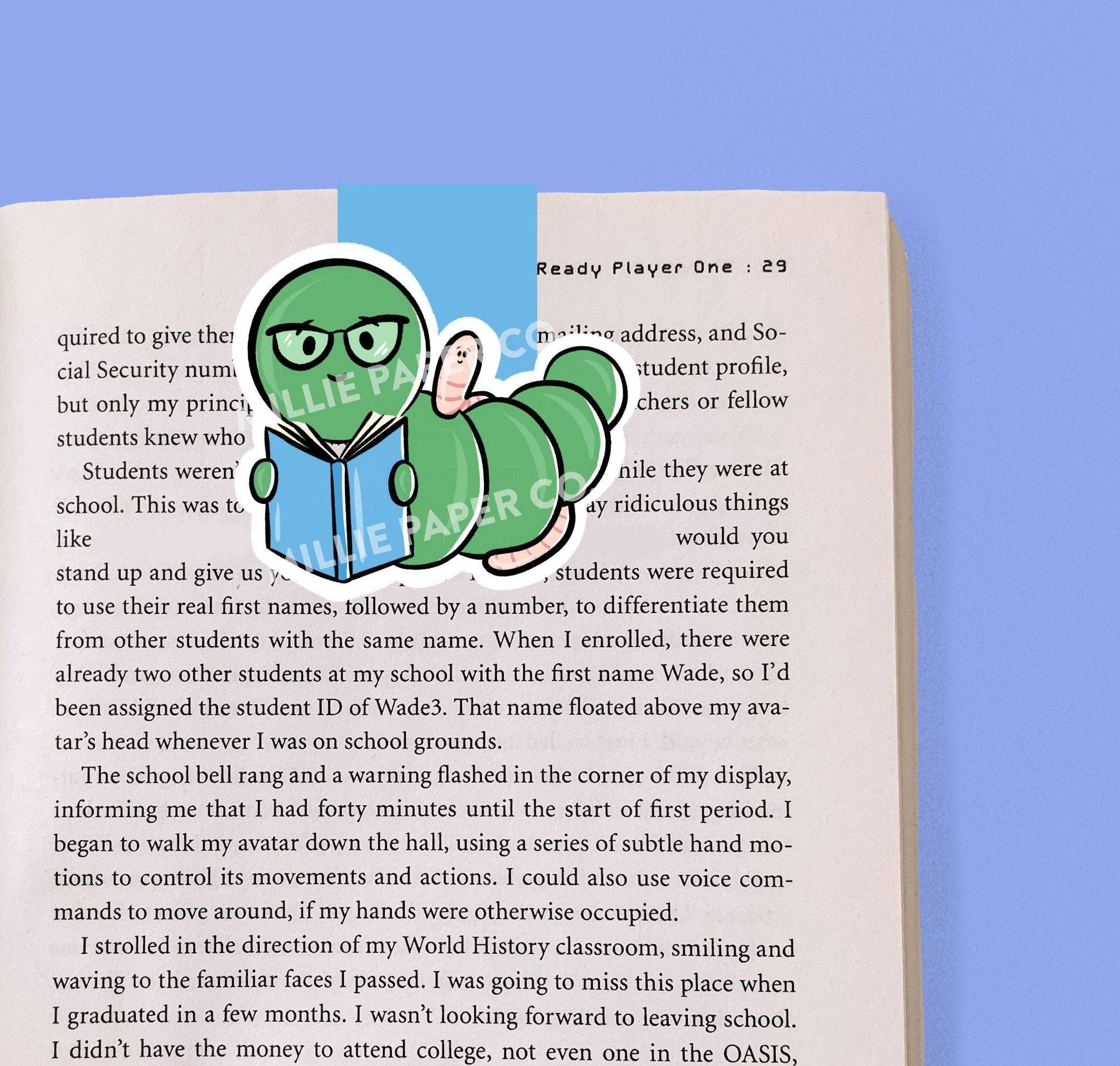 Bookworm Magnetic Bookmark