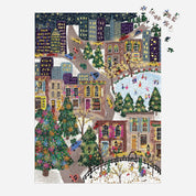 Joy Laforme Sparkling City 1000 Piece Foil Puzzle In a Square Box