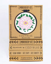 Zinnia embroidery kit