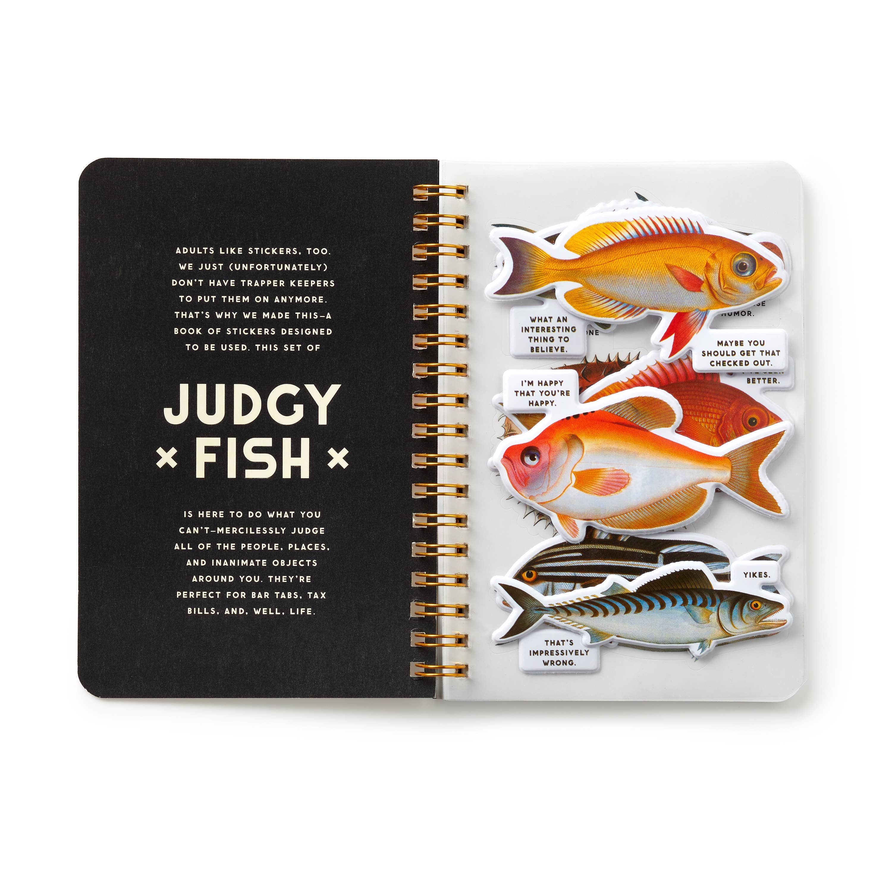 Brass Monkey Judgy Fish Sticker Book