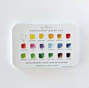 Watercolor paint set 18 colors with brush