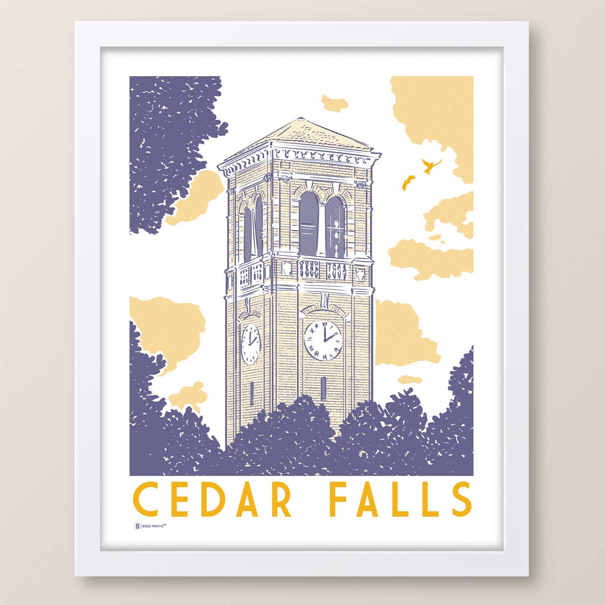 Cedar Falls Iowa Campanile Print
