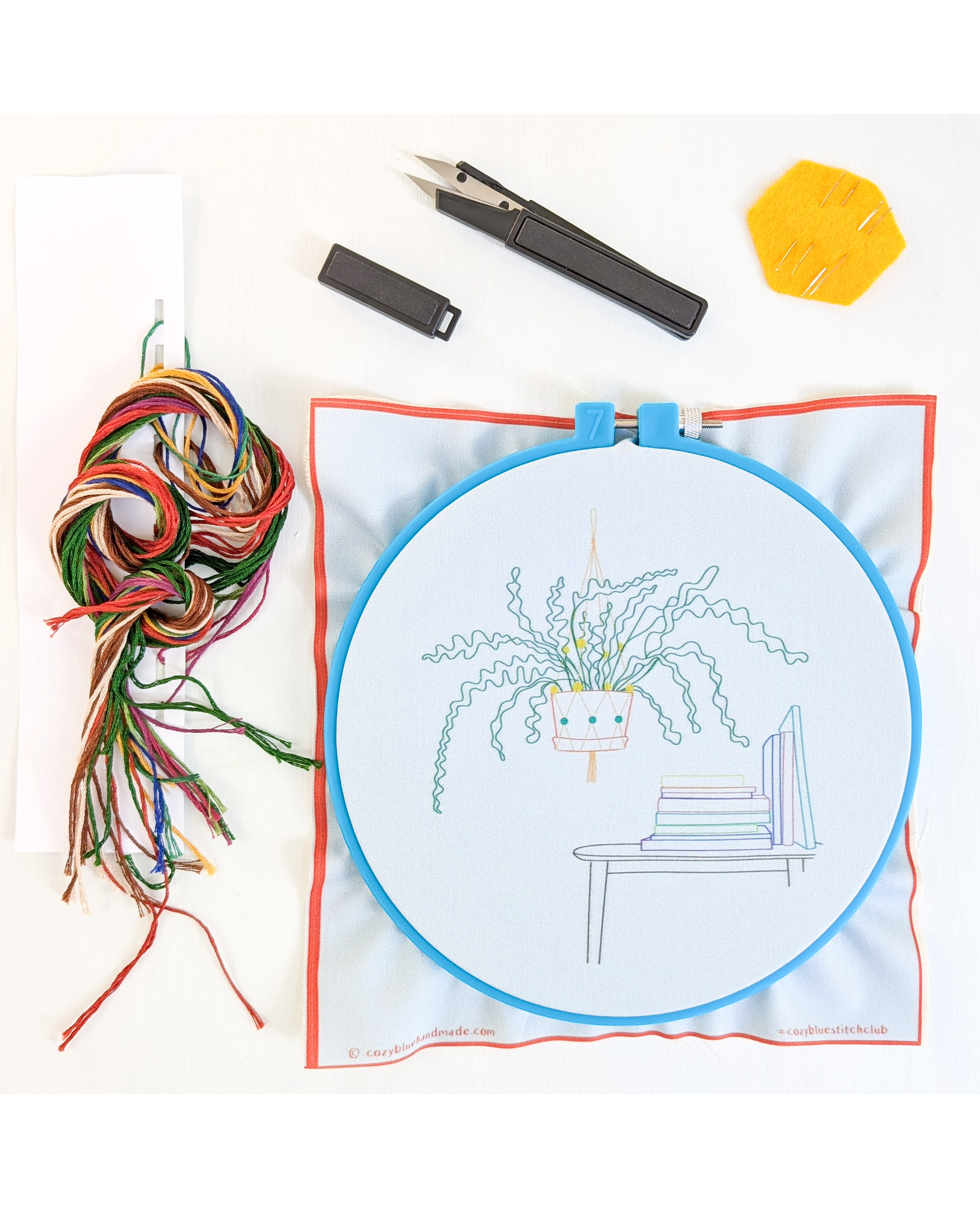 Ricrac embroidery kit