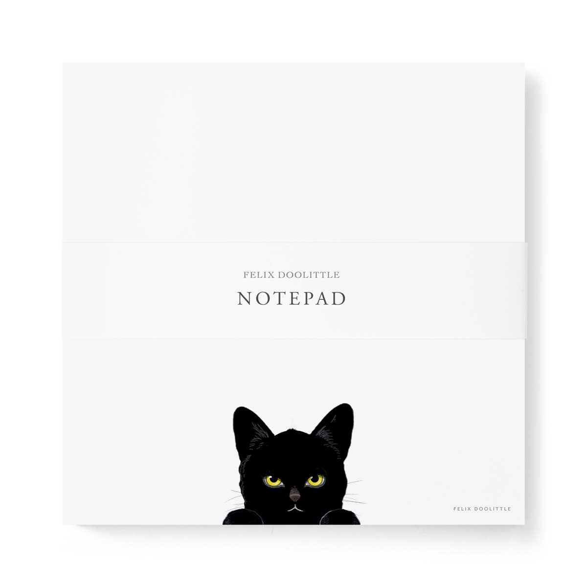 Peek-a-Boo - Black Cat - Notepad - 6x6