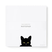 Peek-a-Boo - Black Cat - Notepad - 6x6