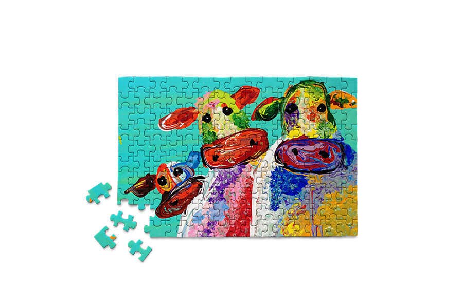 Cows - Mini Jigsaw Puzzle