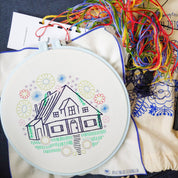 Guest house embroidery kit