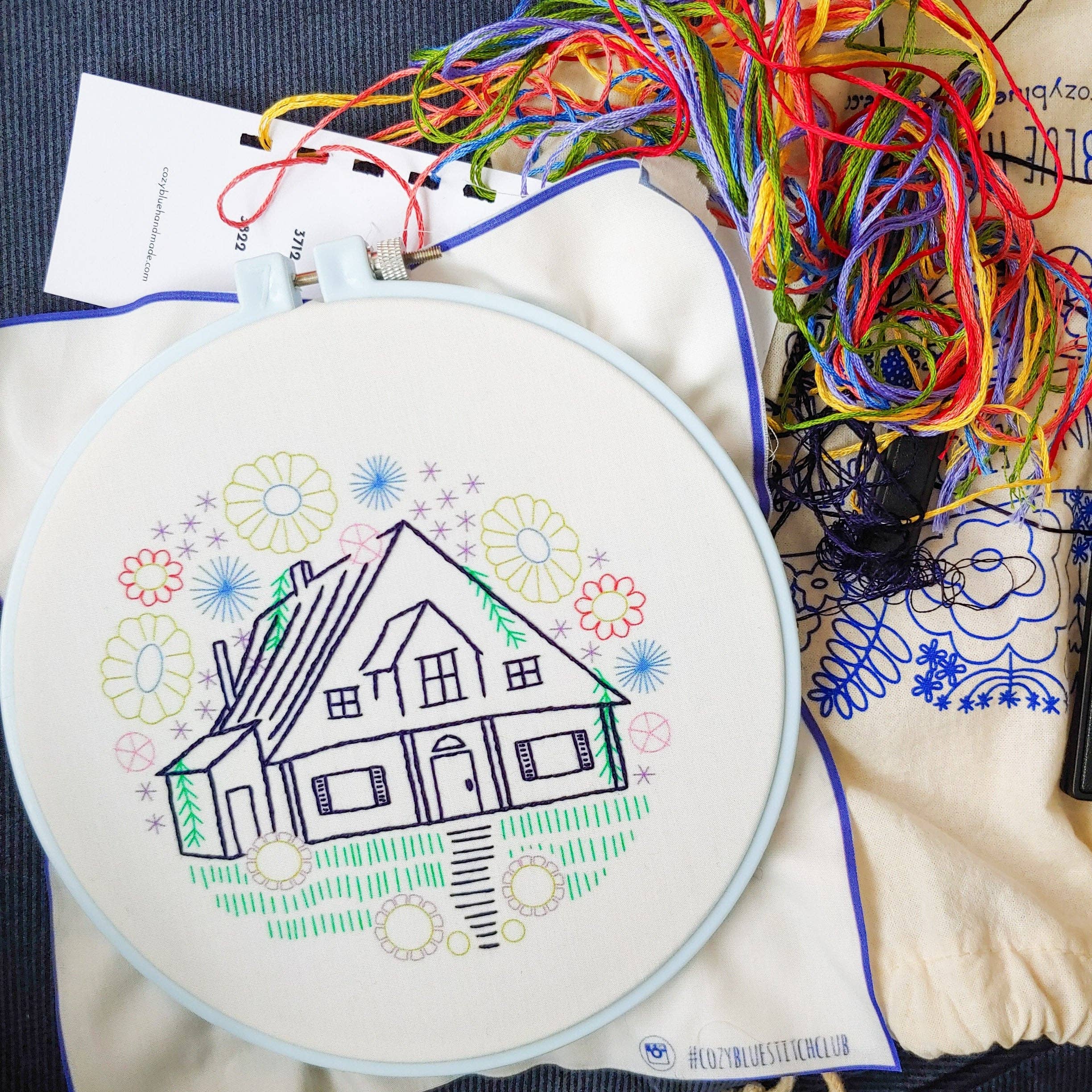 Guest house embroidery kit