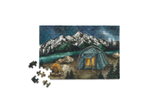 Camping in Pacific Northwest National Park - Mini Jigsaw Puzzle