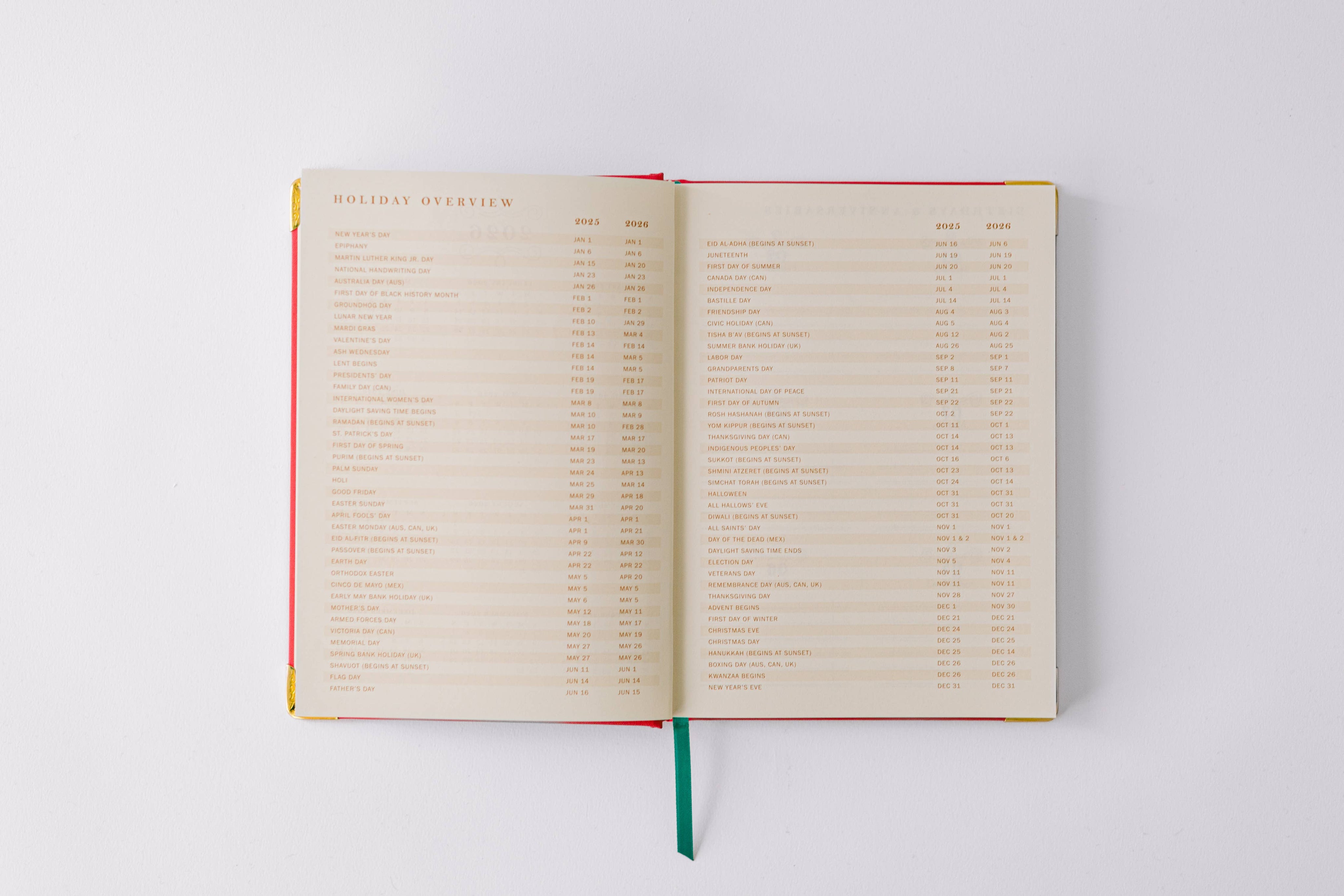 2026 Tulip Blind Embossed 17-Month Medium Bound Planner