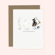 Gettin' Boo-gie With it Funny Halloween Card