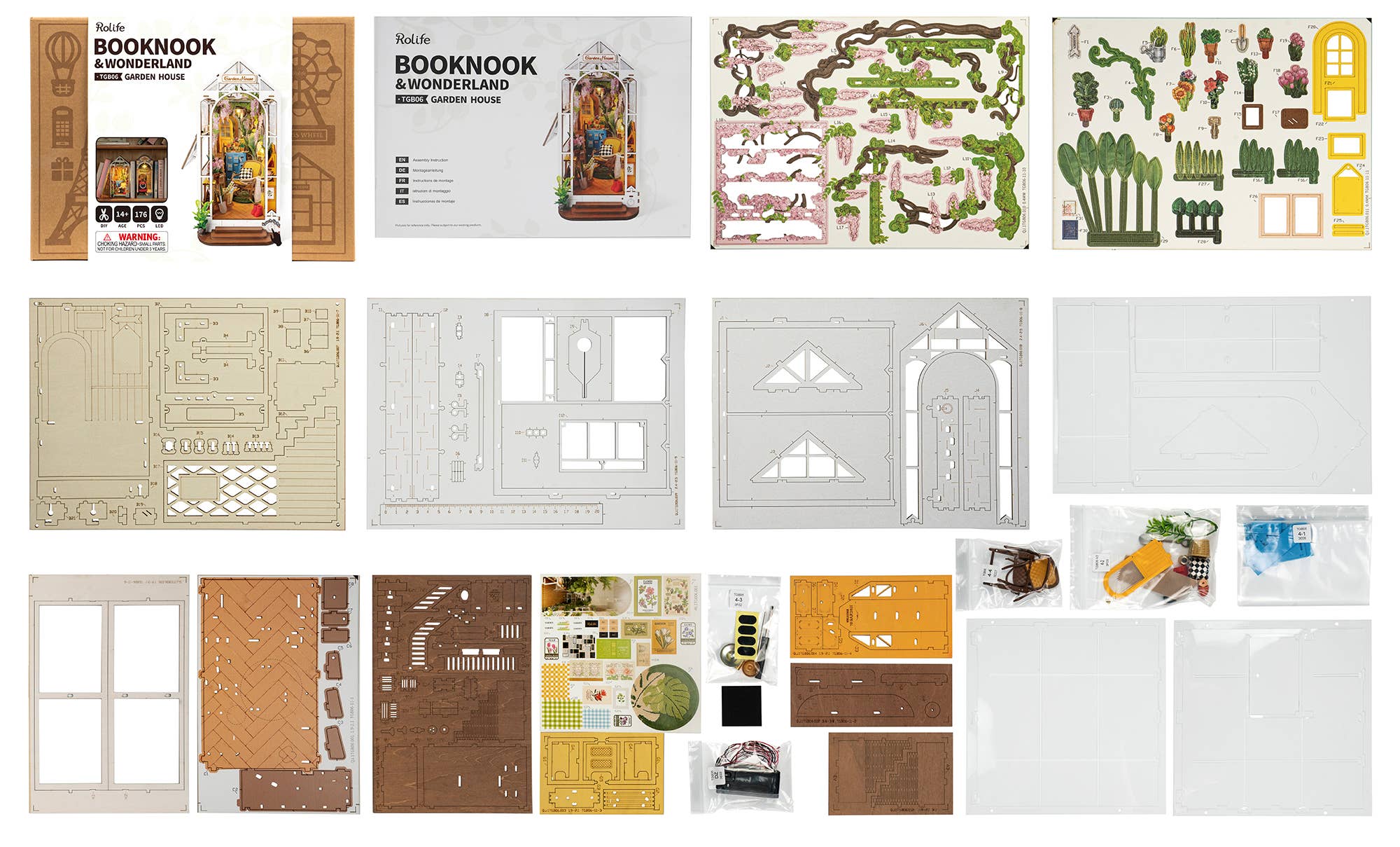 DIY Book Nook Kit: Garden House