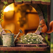DIY Book Nook Kit: Woodland Daisy Cabin