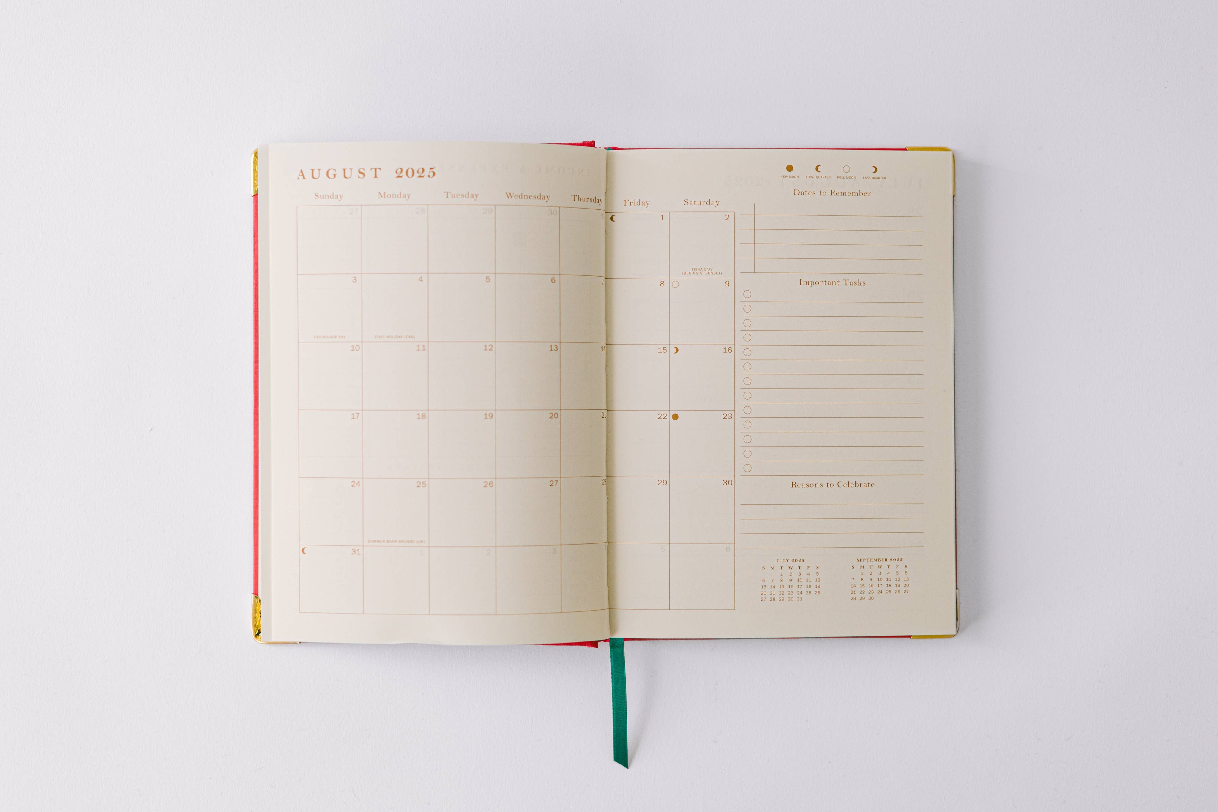 2026 Tulip Blind Embossed 17-Month Medium Bound Planner