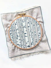 Birch forest embroidery kit