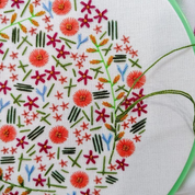Wildflower meadow embroidery kit