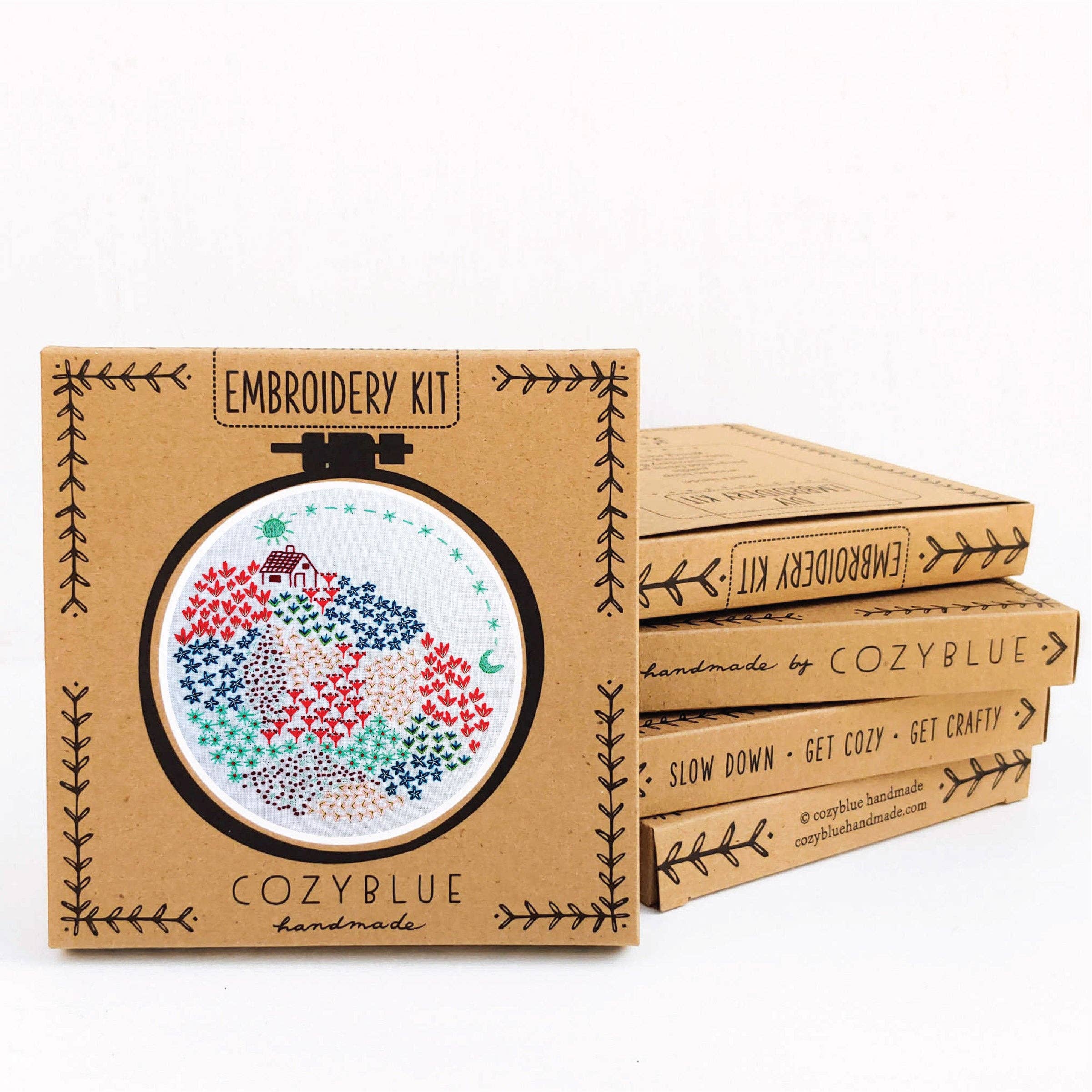 Close to home embroidery kit