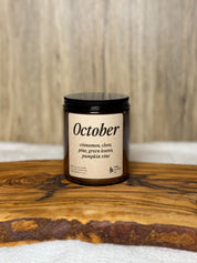 October - 100% Soy Wax Candle