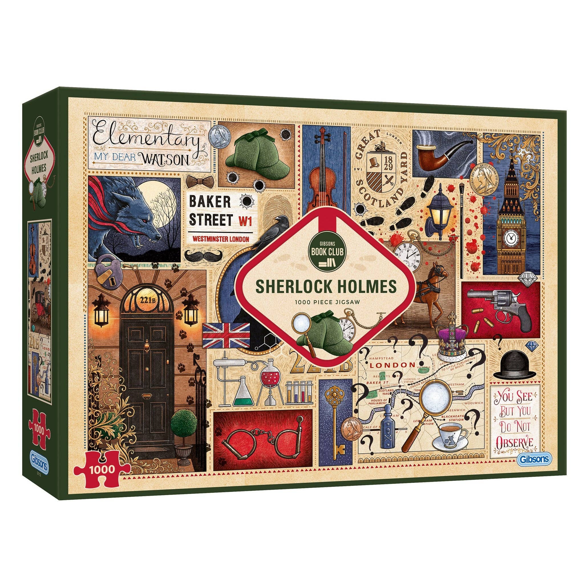 Book Club: Sherlock Holmes 1000 Piece Jigsaw Puzzle
