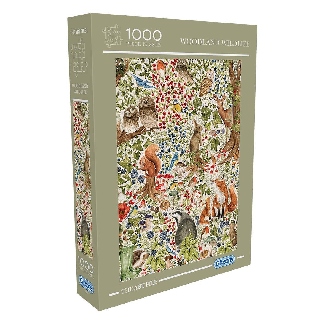 The Art File Woodland Wildlife 1000 Piece Jigsaw Puzzle