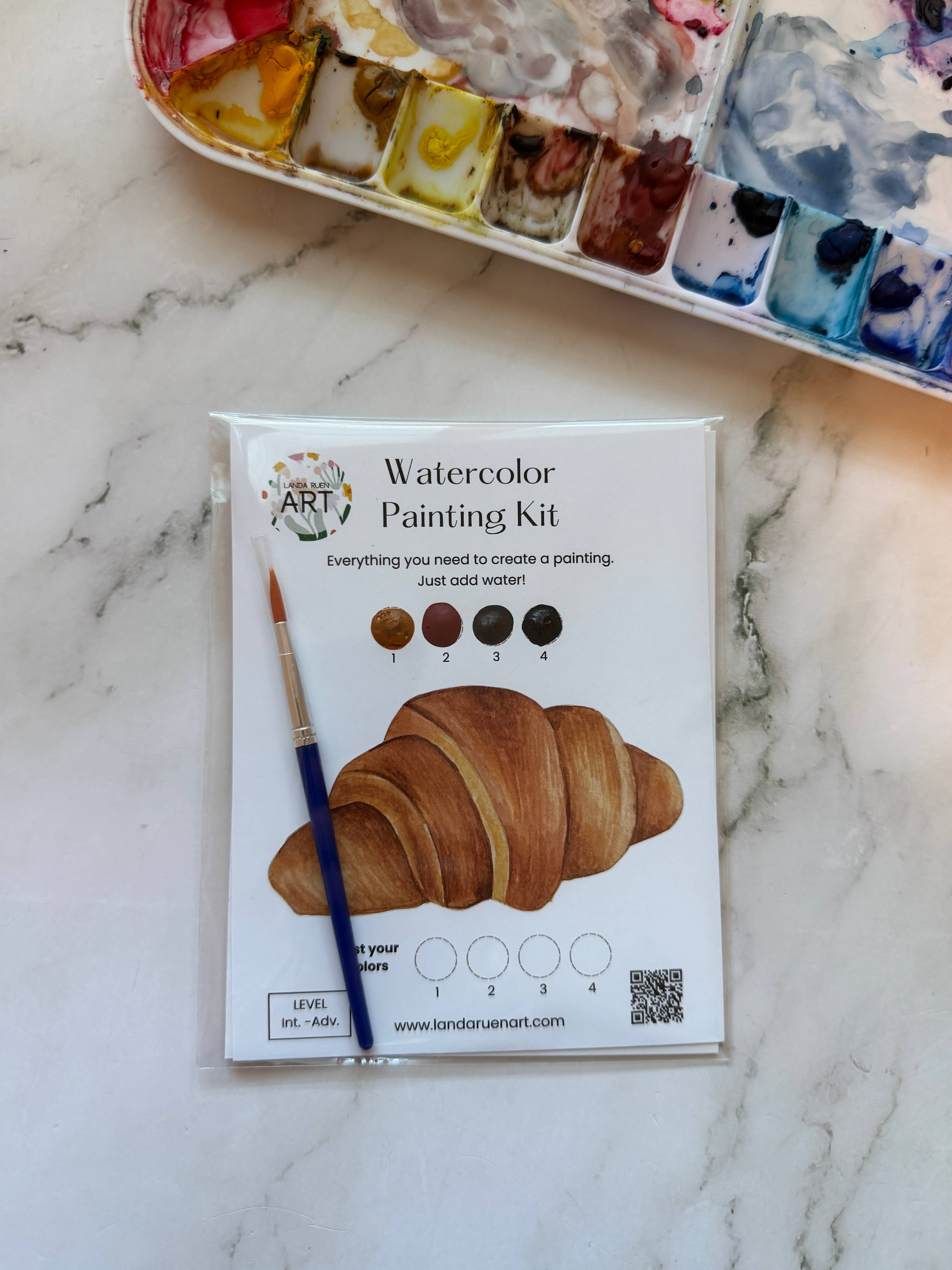 Croissant Watercolor Kit