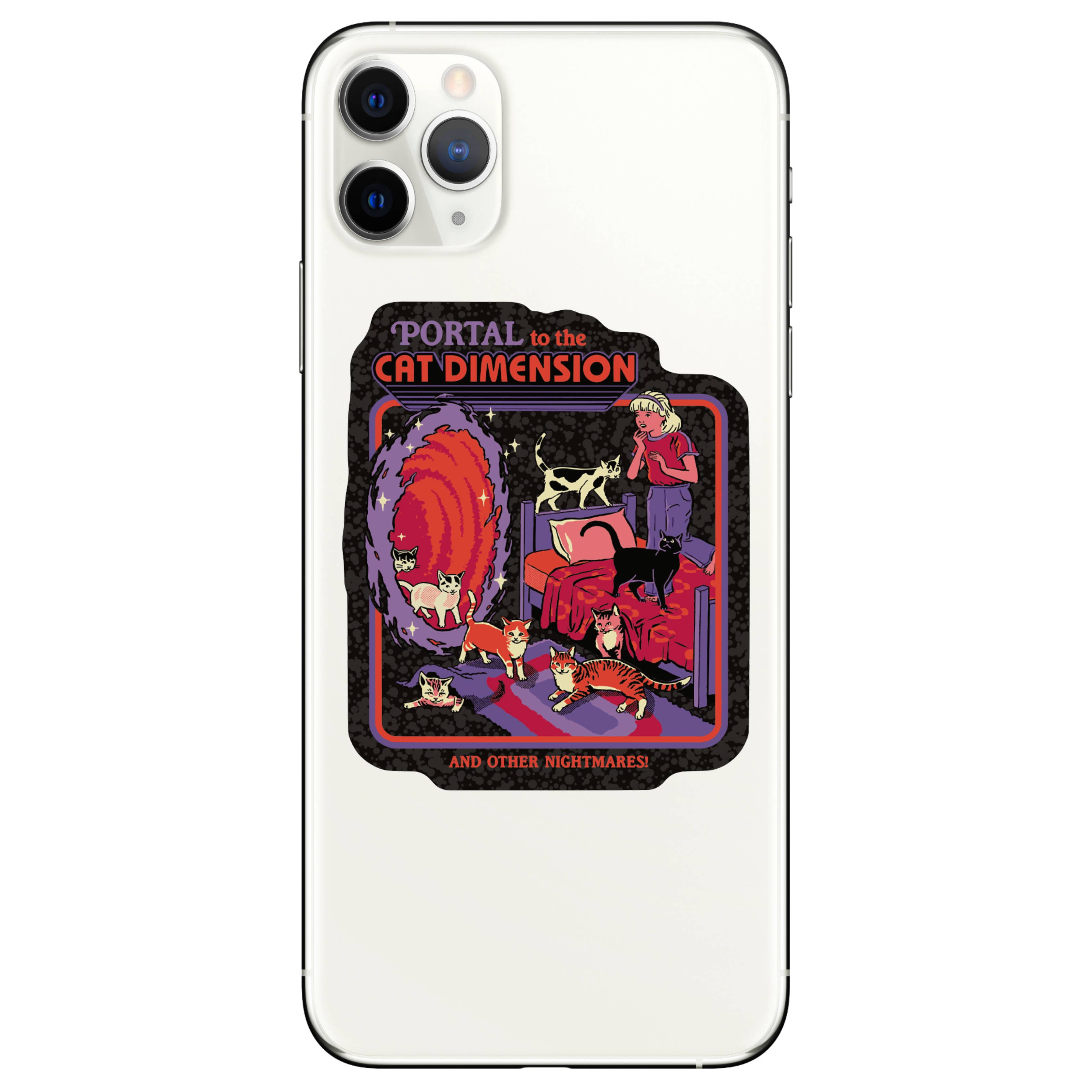 Cat Dimension Vinyl Sticker