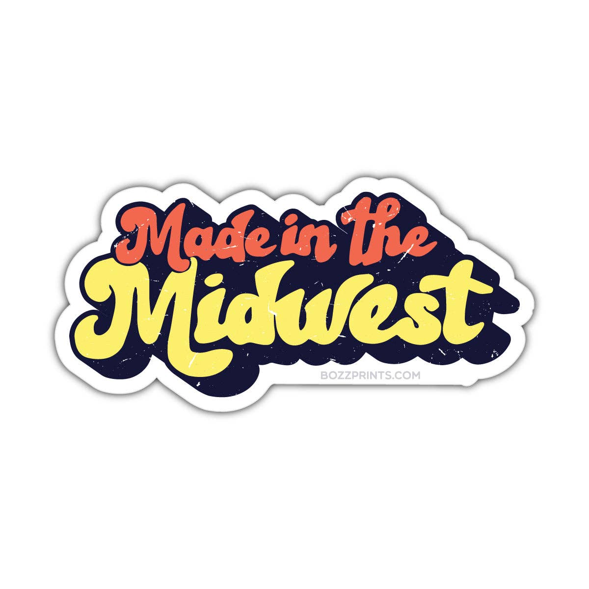 Made in the Midwest Retro Sticker