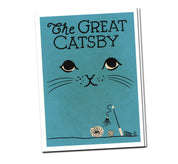 The Great Catsby Cat Pun A6 Greeting Card
