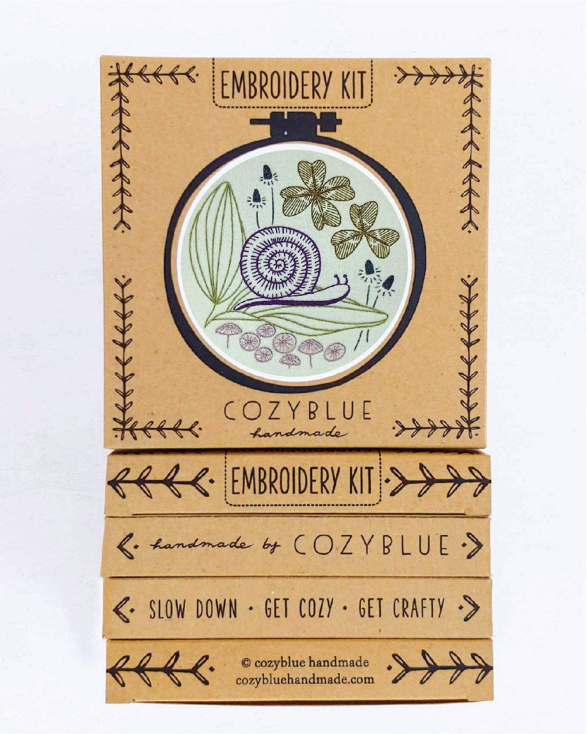 Slow + steady embroidery kit
