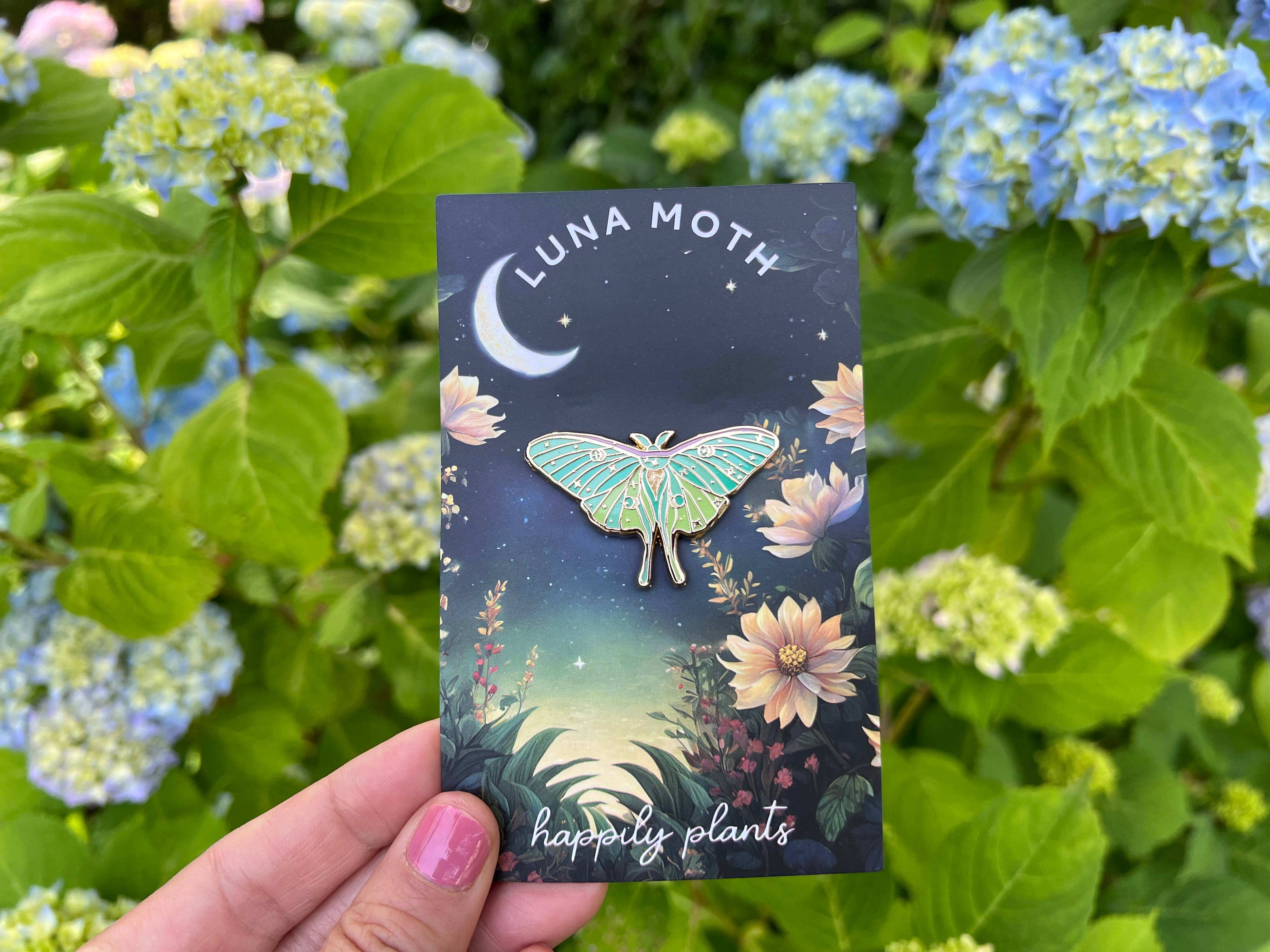 Luna Moth Enamel Pin