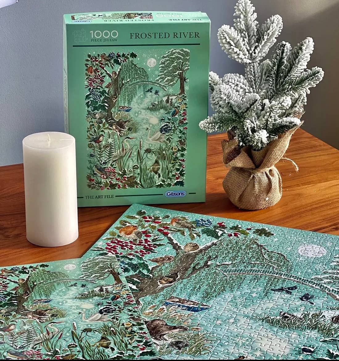 The Art File Frosted River 1000 Piece Puzzle