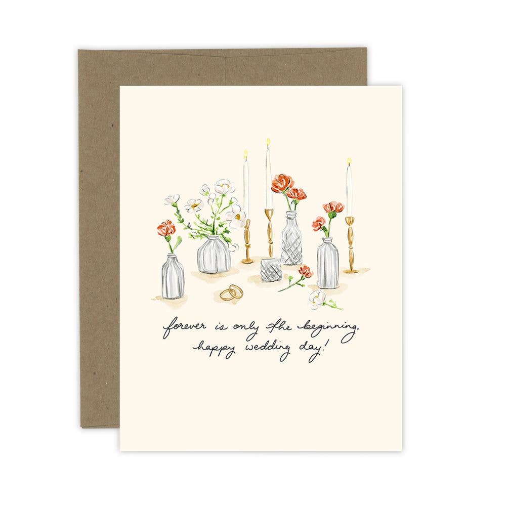Forever is Only the Beginning Wedding card