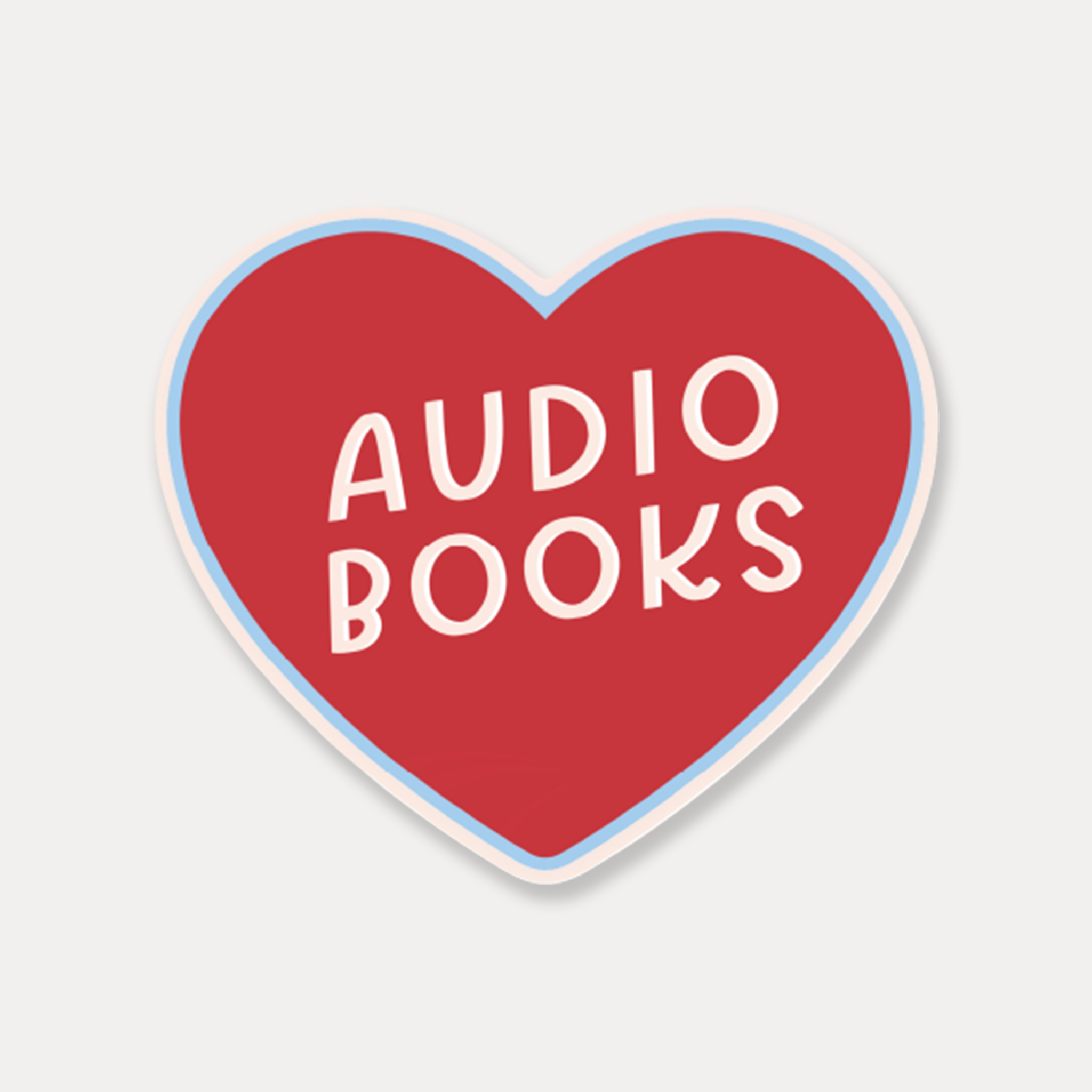 Audio Book Vinyl Sticker