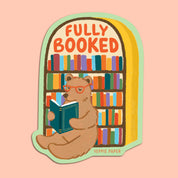 Reading Bear and Book Shelf Sticker - "Fully Booked"