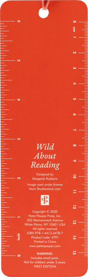 Wild About Reading Children's Bookmark