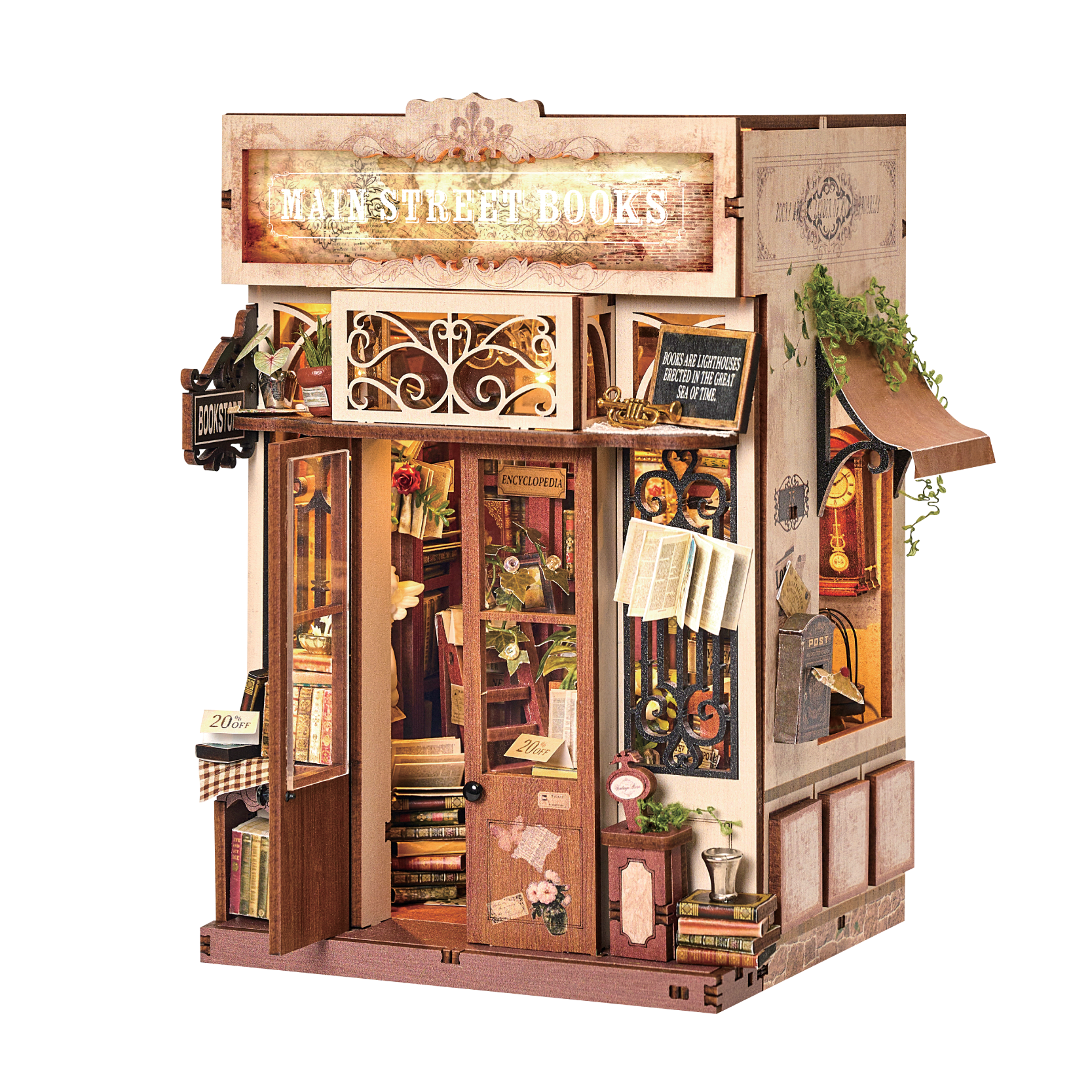DIY Book Nook Kit: Main Street Books