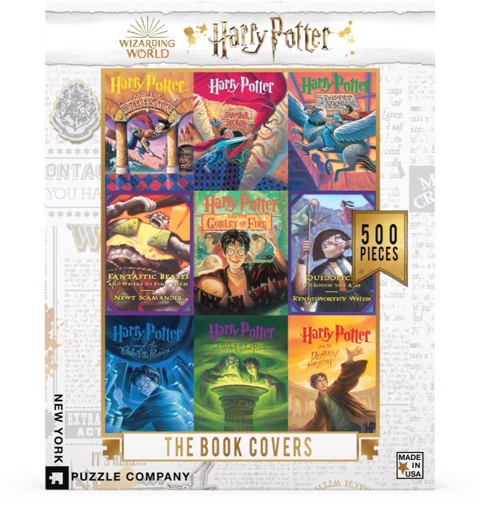 Book Cover Collage - 500 Piece Jigsaw Puzzle