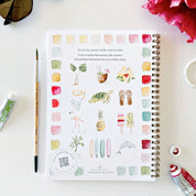 Tropical watercolor workbook