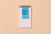 Checks Letterpress Pocket-size Spiral Notebook