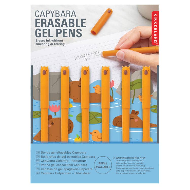Capybara Erasable Gel Pens