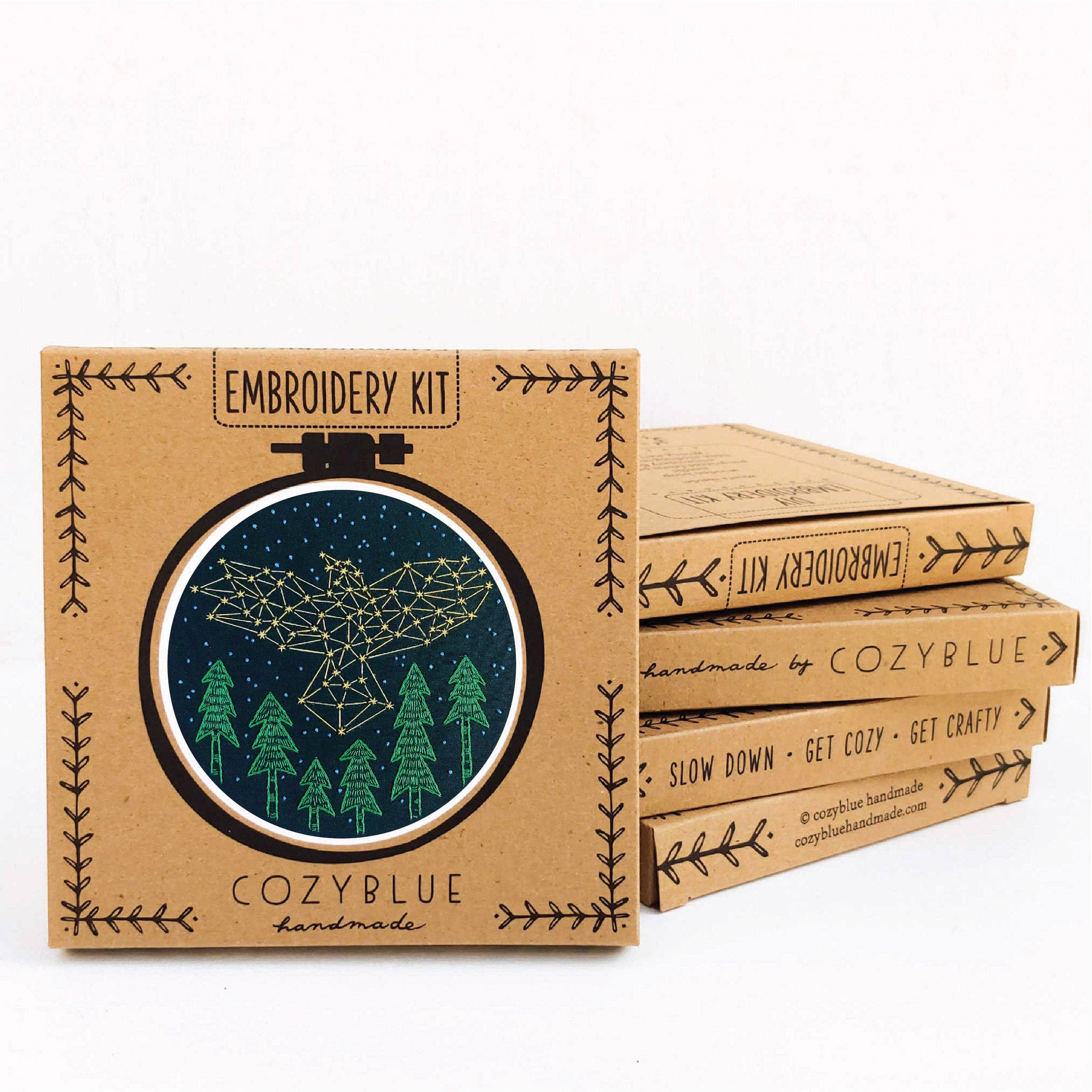 The crow embroidery kit