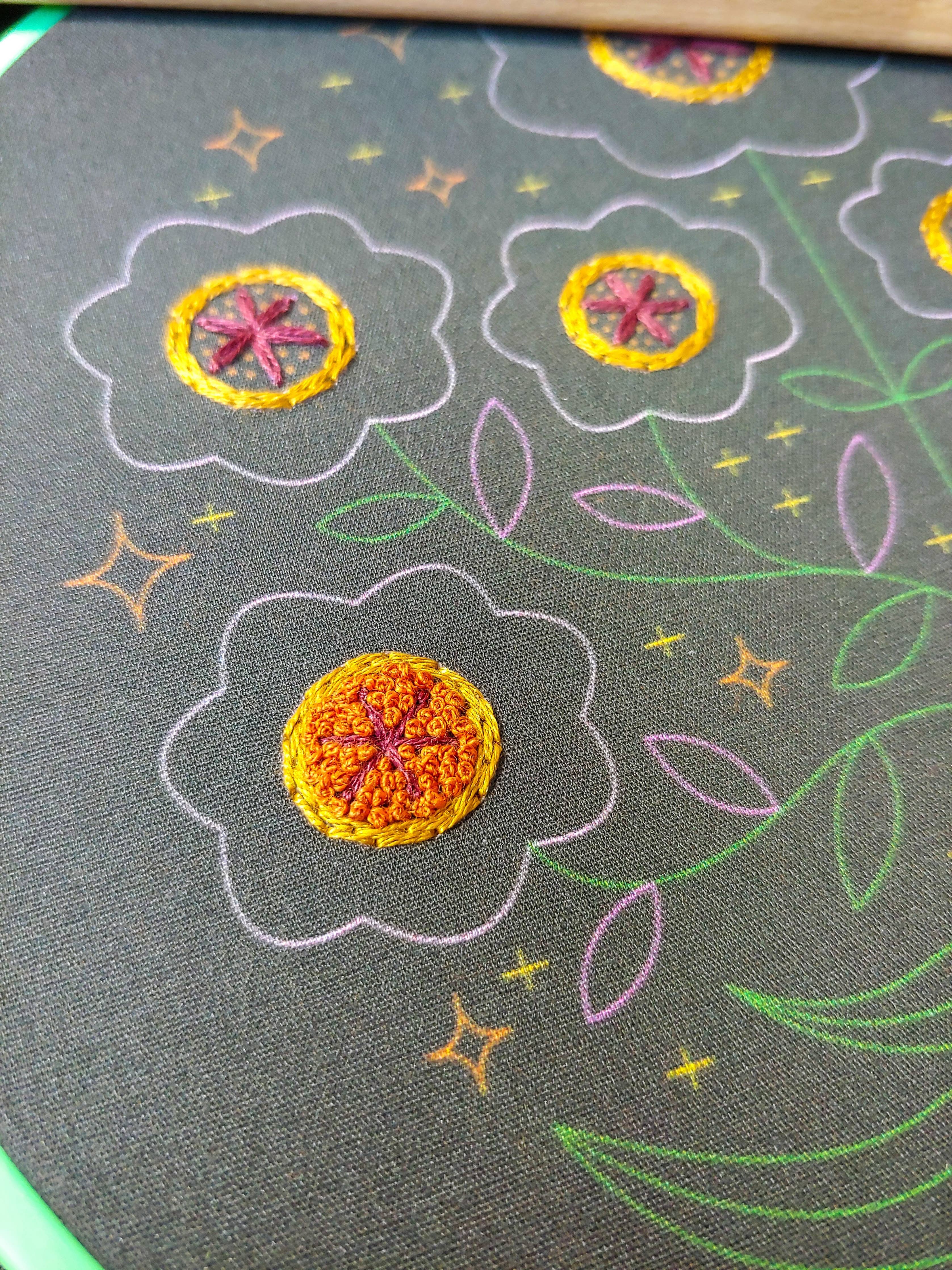 Enchanted embroidery kit