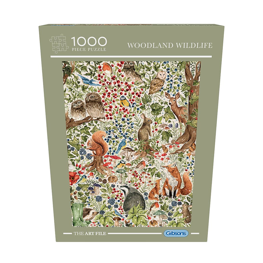 The Art File Woodland Wildlife 1000 Piece Jigsaw Puzzle